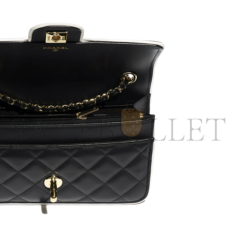 Ch*el master woc black and white chain wallet shoulder bag ap4511 (19*12*3.5cm)